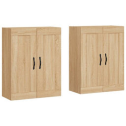 Berkfield Elegant Wall Mounted Cabinets 2 Pcs Sonoma Oak Engineered Wood - thumbnail 1