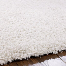 Cream Handmade Rug, 50mm Thickness Plain Shaggy Rug, Modern Luxurious Cream Rug For Bedroom, & Diningroom-133Cm (Circle) - thumbnail 3