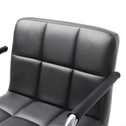 Thehotsale Low Back Faux Leather With Chrome Base Office Chair,grey,back 31Cm H - thumbnail 5