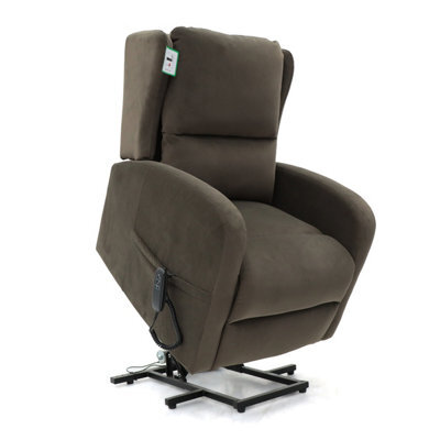 Furnishings For Less UK Hastings Rise And Recline Armchair Electric Dual Motor Brown - image 1