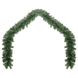 Berkfield Christmas Garland With Led Lights 10 M - thumbnail 2