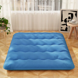 Costway Foldable Tatami Mat Floor Futon Mattress Roll Up Sleeping Pad W/ Washable Cover, Small Double/double/king Size - thumbnail 1