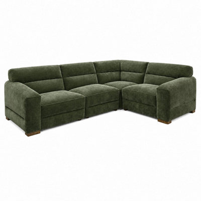 Furnishings For Less UK Clifton Green Universal Corner Sofa Large Soft Fabric Sectional Couch - image 1