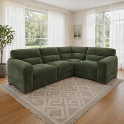 Furnishings For Less UK Clifton Green Universal Corner Sofa Large Soft Fabric Sectional Couch - thumbnail 3