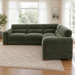 Furnishings For Less UK Clifton Green Universal Corner Sofa Large Soft Fabric Sectional Couch - thumbnail 4