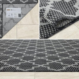 Homeart Outdoor Rugs Easy Cleaning Area Rugs For Balcony,garden,picnic,uv Weather Resistant  Anthracite Cream 80 X 150 Cm - thumbnail 5