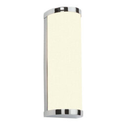 Luminosa Lighting Luminosa Ice 2 Light Bathroom Wall Light Chrome Ip44 With Opal Glass, G9