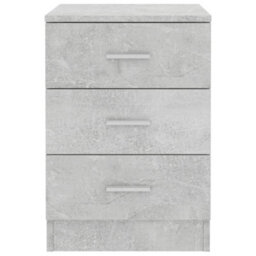 Berkfield Bedside Cabinet Concrete Grey 38X35X56 Cm Engineered Wood - thumbnail 4
