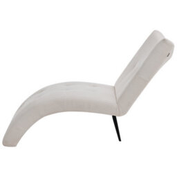 Beliani Chaise Longue Quilly Corduroy Taupe - thumbnail 5