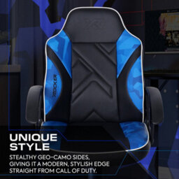 X Rocker Saturn Ergonomic Pc Office Gaming Chair - Blue Camo - thumbnail 6