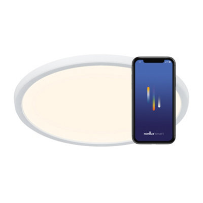 Nordlux Ojasmart Plastic Ceiling Light Smart White,mains Led - image 1