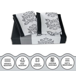 Lazzaro Bohemian Super King Duvet Cover Set Premium Microfiber Soft Luxury Quilt Cover With Zipper Closure - thumbnail 6