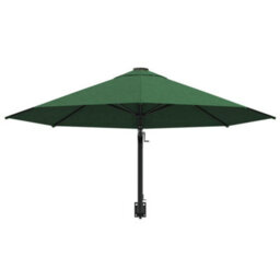 Berkfield Wall-Mounted Parasol With Metal Pole 300 Cm Green - thumbnail 4