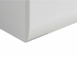 Impact Furniture Large Desk With Drawer Modern Computer Home Study Office Desk White Gloss With Cabinet Storage Azteca - thumbnail 5