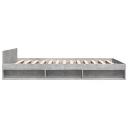 Berkfield Bed Frame With Drawers Without Mattress Concrete Grey 140X190 Cm - thumbnail 5