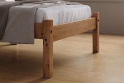 Save On Goods UK 3Ft Single All Pine,waxed Wood Bed Frame.wooden Shaker Style,low Footend Bedstead - thumbnail 3