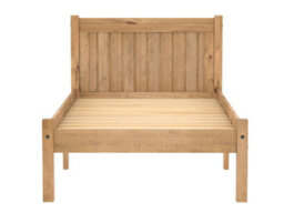 Save On Goods UK 3Ft Single All Pine,waxed Wood Bed Frame.wooden Shaker Style,low Footend Bedstead - thumbnail 6