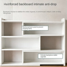Wooden Shelf Bookcase Shelving 4 Tier Display Storage Unit Stand Stretchable - thumbnail 6