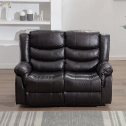 More4Homes Seattle Electric High Back Bonded Leather Recliner 2 Seater Sofa (Brown) - thumbnail 8