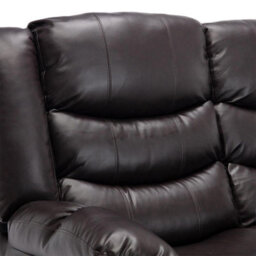 More4Homes Seattle Electric High Back Bonded Leather Recliner 2 Seater Sofa (Brown) - thumbnail 5
