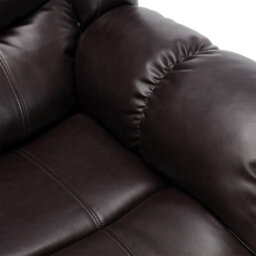 More4Homes Seattle Electric High Back Bonded Leather Recliner 2 Seater Sofa (Brown) - thumbnail 6