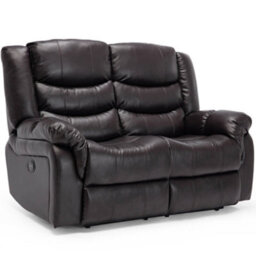 More4Homes Seattle Electric High Back Bonded Leather Recliner 2 Seater Sofa (Brown) - thumbnail 2