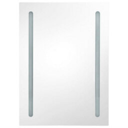 Berkfield Led Bathroom Mirror Cabinet 50X13X70 Cm - thumbnail 4