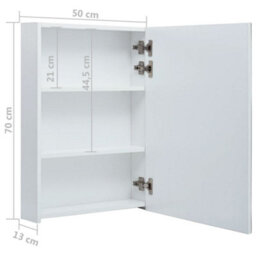 Berkfield Led Bathroom Mirror Cabinet 50X13X70 Cm - thumbnail 8