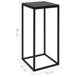 Berkfield Durable Side Tables 2 Pcs Black Steel - thumbnail 6