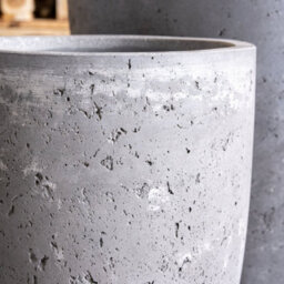Jōbū Jobu Home - 52Cm Tall Concrete Vase Planter For Patios And Interiors - 15L Vessara - Onyx Dusk (Charcoal Black Grey) - thumbnail 5