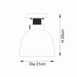 Luminosa Lighting Luminosa Alessandria Bowl Semi Flush Ceiling Light Smokey Grey Tinted Glass, Black Chrome Plate - thumbnail 8