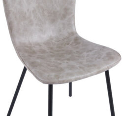 Hallowood Furniture Cullompton Small Black Round Dining Table 90Cm With 4 Taupe Leather Effect Chairs - thumbnail 9