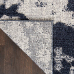 Blue Grey Abstract Modern Easy To Clean Rug For Bedroom & Living Room-160Cm X 221Cm - thumbnail 7