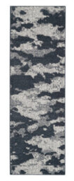 Blue Grey Abstract Modern Easy To Clean Rug For Bedroom & Living Room-160Cm X 221Cm - thumbnail 9