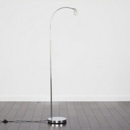 Valuelights Modern Designer Style Polished Chrome Curved Stem Floor Lamp Base - thumbnail 3