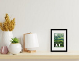 A4 Black Picture Frame With Mount For A5 (14.8 X 21Cm - 5.8 X 8.3In) Poster, Photo, Artwork, Or Print. - thumbnail 4