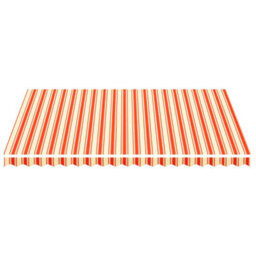 Walplus Replacement Fabric For Awning Garden Sun Shade Canopy Gazebo For Back Door, Porch, Patio Yellow And Orange 4.5X3.5 M - thumbnail 3