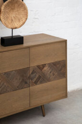 Orsina Spacious Brown Sideboard, Quality Crafted Sideboard For Livingroom, Versatile Design Mid Century Sideboard - thumbnail 2