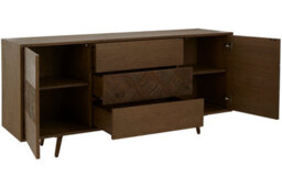Orsina Spacious Brown Sideboard, Quality Crafted Sideboard For Livingroom, Versatile Design Mid Century Sideboard - thumbnail 3