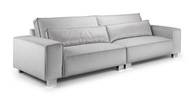 Stratus Interiors Modular Sofa Sloane Chunky Upholstered Soft Velvet Full Back Cushions - 2 Seater - image 1
