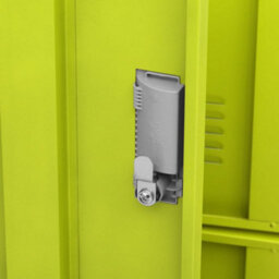 Berkfield Locker Cabinets 5 Pcs Light Grey And Green 90X45X92.5 Cm Steel - thumbnail 8