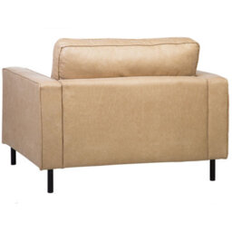 Beliani Armchair Savalen Faux Leather Beige - thumbnail 6