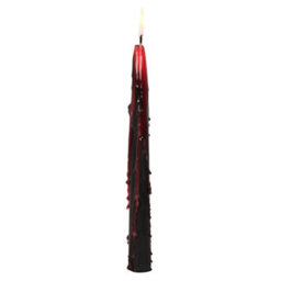 Vampire Blood Taper Candles Set Of 8 - Eerie Mood Lighting & Bleeding Wax Effect - thumbnail 2