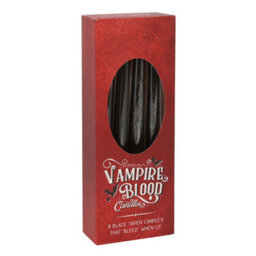 Vampire Blood Taper Candles Set Of 8 - Eerie Mood Lighting & Bleeding Wax Effect - thumbnail 4