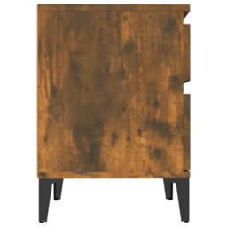 Berkfield Elegant Bedside Cabinet Smoked Oak 40X35X50 Cm - thumbnail 6