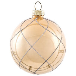 Beliani Set Of 35 Baubles Bling Glass Gold - thumbnail 4