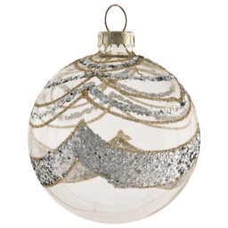 Beliani Set Of 35 Baubles Bling Glass Gold - thumbnail 8