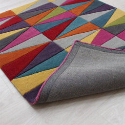 Funk Triangles Rug Multi Colour Rug 120X170Cm For The Living Room - thumbnail 3