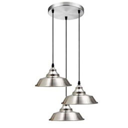 Three Light Vintage Metal Pendant Light For Kitchen Bedroom Living Room And Dining Room