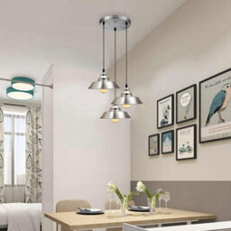 Ledsone 3 Light Vintage Metal Pendant Light For Kitchen Bedroom Living Room And Dining Room - thumbnail 4